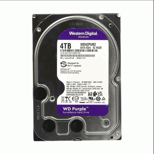 Western Digital 4TB Purple Surveillance HDD