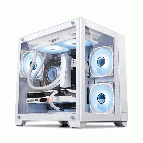 Golden Field Seaview M360 White Mini Tower Micro-ATX Gaming Case
