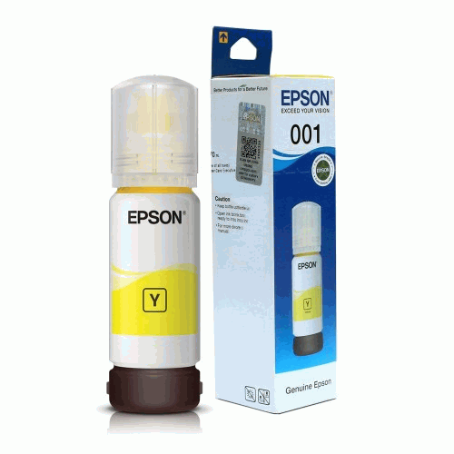 Epson 001 T03Y4 70ml Yellow Ink Bottle (Bundle With Full Set)