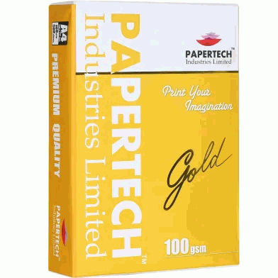 Papertech A4 Offset Paper Gold 100 GSM - 500 Sheets