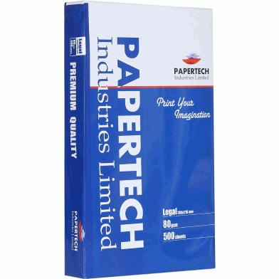 Papertech Legal 356x216 MM Offset Paper 80 GSM - 500 Sheets