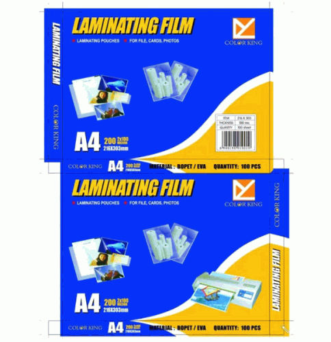 IMPA 470291 Laminating Pouch Films A4 100sheets