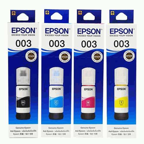 Epson 003 CMYK Full Set Color Refill Ink Bottle - Copy
